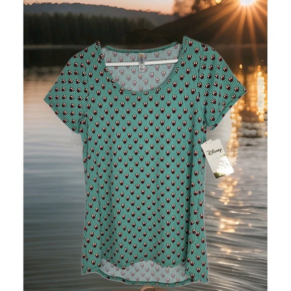 LuLaRoe Dresses & Skirts - LuLaRoe Classic T DISNEY In Mint Green/Teal Minnie Mouse Polka Dot SZ: XSM NWT